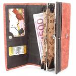 Кошелек женский искусственная кожа 943-01,  защелка внутри,  5 отд+10 карм,  кирпичный SALE 192352