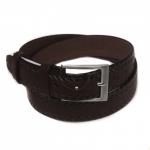 Ремень 35 мм FAVORIT взрослый 0050380802 тисн,  тем.коричневый 218720