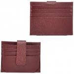 Визитница-кардхолдер Croco-В-206 н/к,  1отд, 12карм,  бордо флотер (120)  226642