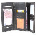 Кошелек женский искусственная кожа 943-03,  молния внутри,  5отд,  9 карм,  черный SALE 192358