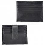 Визитница-кардхолдер Croco-В-206 н/к,  1отд, 12карм,  черный матовый (3)  226909