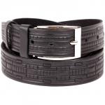 Ремень 35 мм L&L-К 3510 н/к,  тиснение,  черный 166778