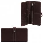 Портмоне мужское Croco-ПР-1055 натуральная кожа 2 отд,  7 карм,  коричневый тем шора (1002)  217188