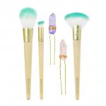 Набор  GLOSSY FINISH: 3 кисти +2 заколки для волос