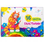 Пластилин ArtSpace, 16 цветов, со стеком, картон, PL16_4224