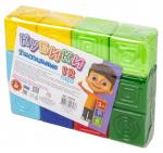 Выдувка. Кубики тактильные 12 эл. (7 см) пвх пакет