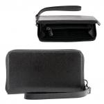 Клатч мужской FABULA "Largo" натуральная кожа, на молнии, 210х115х23мм, черный, PM.45.LG, ш/к-92029