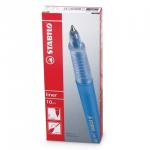 Ручка шариковая STABILO Liner, ЧЕРНАЯ, корпус черный, узел 0,7мм, линия письма 0,3мм, 808/46