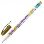 Ручки гелевые ЮНЛАНДИЯ, НАБОР 6 шт., АССОРТИ МЕТАЛЛИК, с печатью, 0,7мм, линия 0,5мм