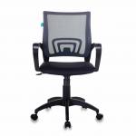 Кресло CH-695N/DG/TW-11, с подлокотниками, сетка, черное/серое TW-11/TW-04, ш/к 72865