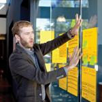 Блок самоклеящ. (стикер) POST-IT Super Sticky БОЛЬШИЕ 280х280 мм, 30 л., неоновый желтый, BN11-EU