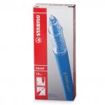 Ручка шариковая STABILO Excel, СИНЯЯ, корпус синий, узел 0,7мм, линия 0,38мм, 828/41F