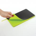 Блокнот А5 (148x218 мм), BRAUBERG "Metropolis Mix", под кожу, 80 л., черный, 111036