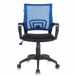 Кресло CH-695N/BL/TW-11, с подлокотниками, сетка, черное/синее TW-11/TW-05, ш/к 72919
