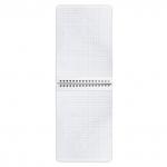 Блокнот А5 (146х205мм) 60л, гребень, перфорация на отрыв, лакированный, BRAUBERG Бордовый, 111271