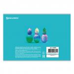 Альбом для рисования А4 32 л., скоба, блестки, BRAUBERG, 202х285 мм, Коллаж 2 (1 Вид), 105069