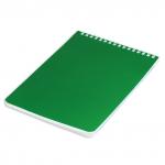 Блокнот А5 (146х205мм) 60л, гребень, перфорация на отрыв, лакированный, BRAUBERG Зеленый, 111272