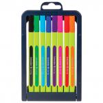 Ручки капиллярные SCHNEIDER НАБОР 8шт, АССОРТИ, Line-Up, трехгранные, линия 0,4мм, 191098