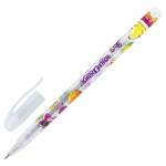 Ручки гелевые ЮНЛАНДИЯ, НАБОР 6 шт., АССОРТИ БЛЕСТКИ, корпус с печатью, 0,7мм, линия 0,5мм