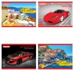 Альбом д/рис. МАЛЫЙ ФОРМАТ А5 40л., скоба, обложка офсет, ПИФАГОР,200х148мм,Авто/Путешествие (4вида)