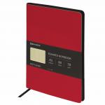 Блокнот А5 (148x218 мм), BRAUBERG "Metropolis Mix", под кожу, 80 л., красный, 111039