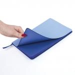 Блокнот А5 (148x218 мм), BRAUBERG "Metropolis Mix", под кожу, 80 л., голубой, 111040