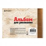 Альбом для рисования А4 32 л., гребень, обложка картон, BRAUBERG ЭКО, 205х290 мм, Мотоциклы (1 Вид), 105073
