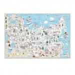 Карта-раскраска "Наша Родина-Россия", 101х69см, ш/к 53033