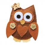 Цветной фетр для творчества А4 ОСТРОВ СОКРОВИЩ 5 л., 5 цв., толщина 2 мм, оттенки коричневого, 660646