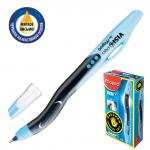 Ручка шариковая масляная MAPED (Франция) Visio, СИНЯЯ, для левшей, узел 1мм, линия 0,7мм, 224330