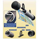 Карта настенная "Россия. Политико-админ.", М-1:4 млн, разм 197*130см, ламинир, НА РЕЙКАХ, тубус,715