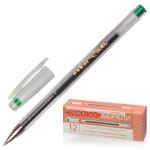 Ручка гелевая СОЮЗ Oskar, ЗЕЛЕНАЯ, корпус прозрачный, узел 0,7мм, линия письма 0,4мм, РГ 155-04