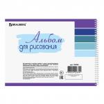 Альбом для рисования А4 32 л., гребень, выборочный лак, BRAUBERG, 205х290 мм, Песики (1 Вид), 105082