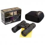 Бинокль LEVENHUK Atom 10x25, увеличение х10, объектив 25 мм, черный