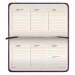 Еженедельник недатированный МАЛЫЙ ФОРМАТ (95х155мм) А6, BRAUBERG Alligator, кожзам, 72л, кор,126183