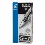 Ручка гелевая PILOT G-1, ЧЕРНАЯ, корпус прозрачный, узел 0,5мм, линия 0,3мм, BL-G1-5T