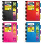 Тетрадь-блокнот 120л. A5 148x210мм BRAUBERG клетка, гребень, обложка пластик, 3разд, CoolBOOK,401786