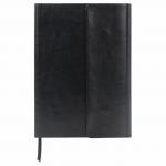 Ежедневник недатированный А5 (148х218мм) GALANT Black, кожзам, 160л, магн.клапан, черный, 126272