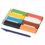 Пластилин восковой ЮНЛАНДИЯ "ВЕСЕЛЫЙ ШМЕЛЬ", 8 цветов, 120 г, СО СТЕКОМ, европодвес, 105034