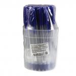 Ручка шариковая масляная СТАММ 111, СИНЯЯ, корпус прозрачный, узел 1,2мм, линия 1мм, РС21