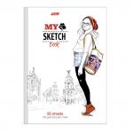 Скетчбук, белая бумага 100г/м2, 175х205мм, 80л, гребень, Artist, (A257821)