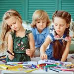 Альбом д/рис. А4 32л., скоба, обложка картон, ЮНЛАНДИЯ, 202х285мм, Непоседы (1вид), 105064