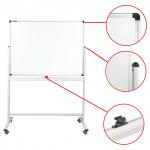 Доска магнитно-маркерная НА СТЕНДЕ (90х120 см), 2-сторонняя, ГАРАНТИЯ 10 ЛЕТ,BRAUBERG PREMIUM,236851