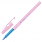 Ручка шариковая STABILO Liner Pastel, СИНЯЯ, корпус розовый, узел 0,7мм, линия 0,3мм, 808FP1041-4