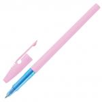 Ручка шариковая STABILO Liner Pastel, СИНЯЯ, корпус розовый, узел 0,7мм, линия 0,3мм, 808FP1041-4