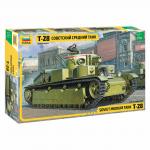 Модель для склеивания ТАНК Средний советский Т-28, масштаб 1:35, ЗВЕЗДА, 3694