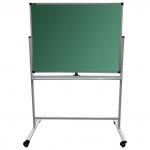 Доска для мела/магнитно-маркерная НА СТЕНДЕ (90х120см), 2-сторонняя, зел/бел,BRAUBERG PREMIUM,236852