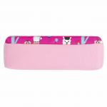 Пенал-косметичка ЮНЛАНДИЯ, 2 отделения, мягкий, "Ламы", розовый, 20х6х9 см, 228980