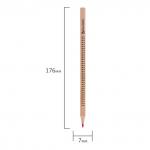 Карандаши цветные BRAUBERG "ЦВЕТЫ", 24 цвета, трехгранные заточенные, лакированное дерево, 181368