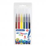 Фломастеры BRAUBERG "PREMIUM", 6 цветов, КЛАССИЧЕСКИЕ, вентилируемый колпачок, ПВХ-упаковка с европодвесом, 151652